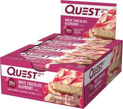 Quest White Chocolate Raspberry Protein Bar, 12 Piece x 60g
