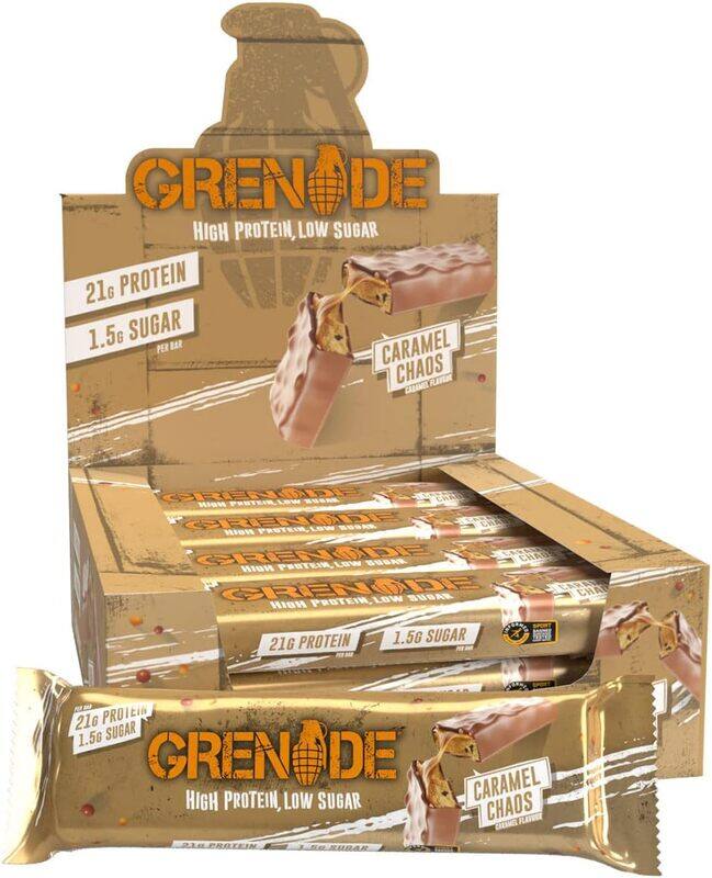 

Grenade Protein Bar 12x60g, Caramel Chaos
