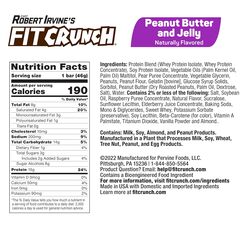 FitCrunch Protein Bar 46gm Peanut Butter & Jelly 1x9