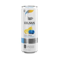 CELSIUS Fizz Free Blue Razz Lemonade Pack of 12 Energy Drink