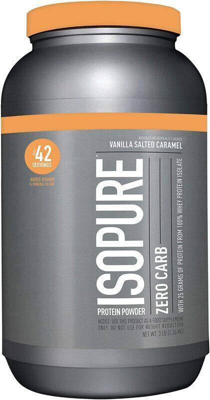 

Nature's Best NB Isopure Zero Carb 100% Whey Protein Powder 3lb Vanilla Salted Caramel