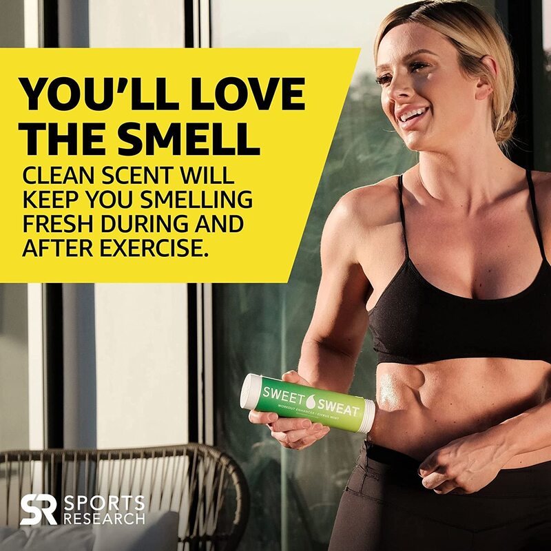 Sports Research Sweet Sweat Tropical Gel Workout Enhancer Stick, 6.4oz, Coconut