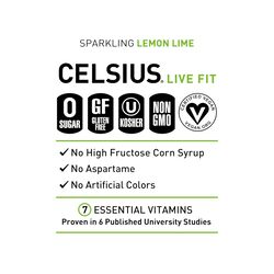 Celsius Fitness Drink 12oz 12/Case Lemon Lime