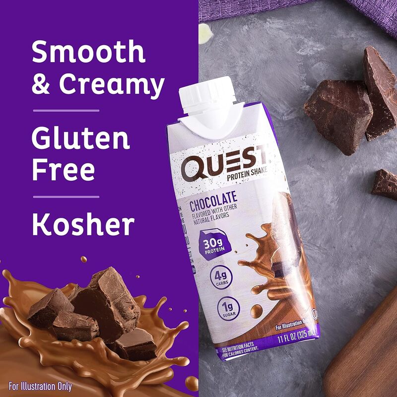 Quest Protein RTD 11.oz 12pcs 3/4pack Chocolate 