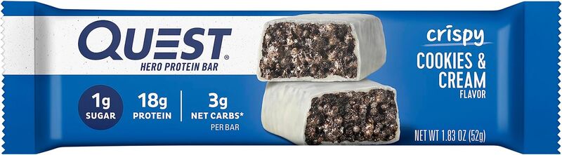 Quest Hero Bar 60g Cookies & Cream 1x12