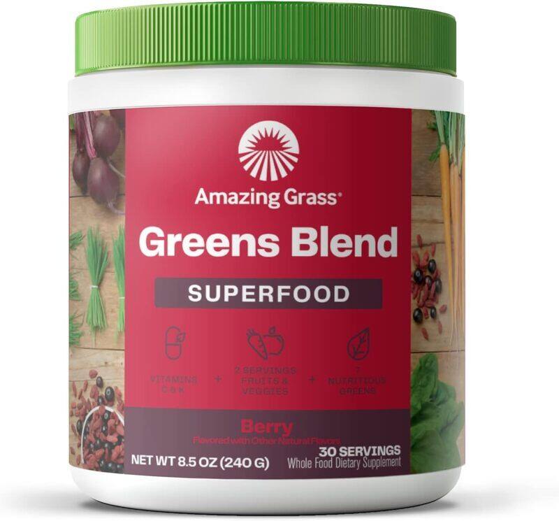 

Amazing Grass Greens Blend Superfood Powder, Berry, 240 g