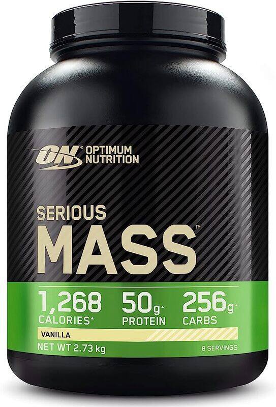 

Optimum Nutrition Serious Mass Weight Gainer Protein Powder, Vitamin C, Zinc and Vitamin D for Immune Support - Vanilla, 6 lbs