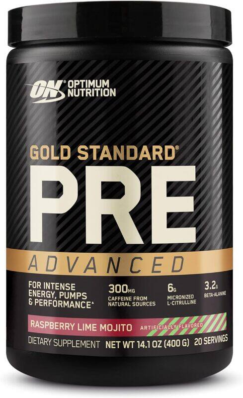 

Optimum Nutrition ON Pre Workout Advanced Raspberry Lime Mojito 400gm
