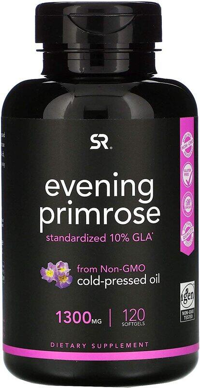 

Sports Research Evening Primrose Supplement, 1300mg, 120 Softgels