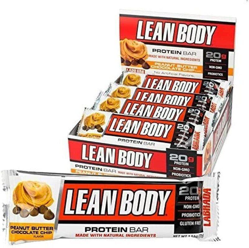 

Labrada Nutrition Lean Body Protein Bar, 12 Pieces, Chocolate