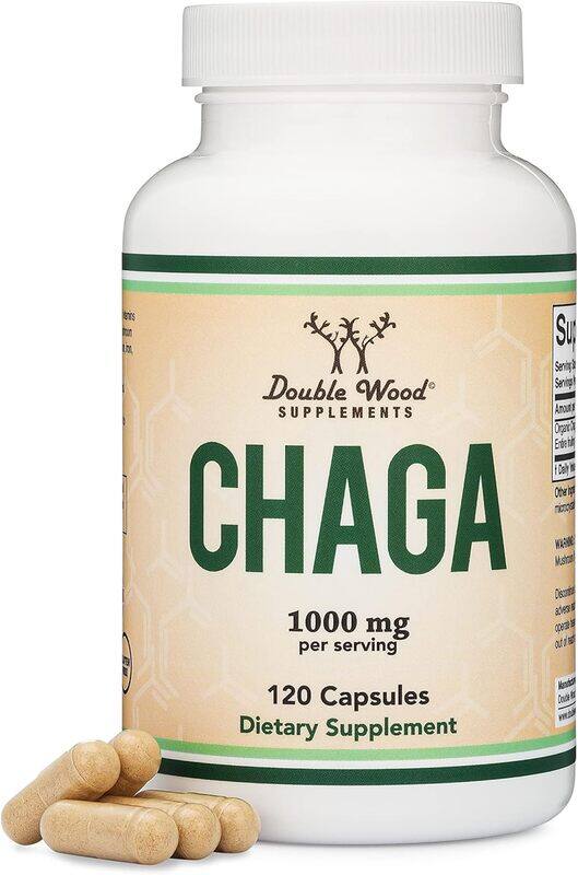 

Double Wood Chaga Mushroom 500 mg per Serving 120 capsules