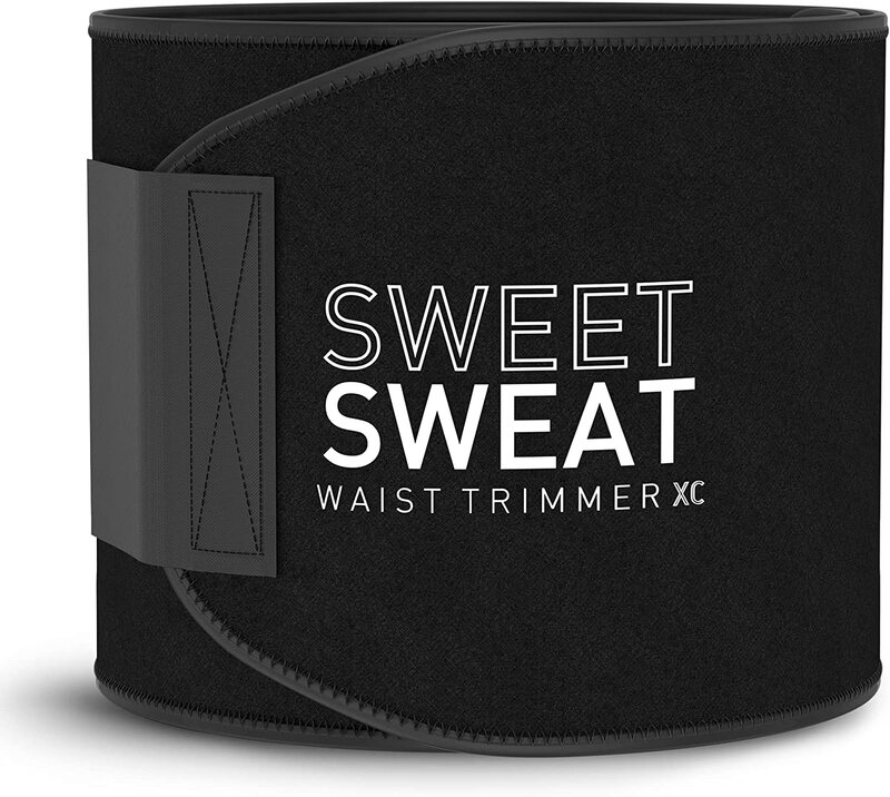 Sports Research Sweet Sweat Waist Trimmer, Medium, Black