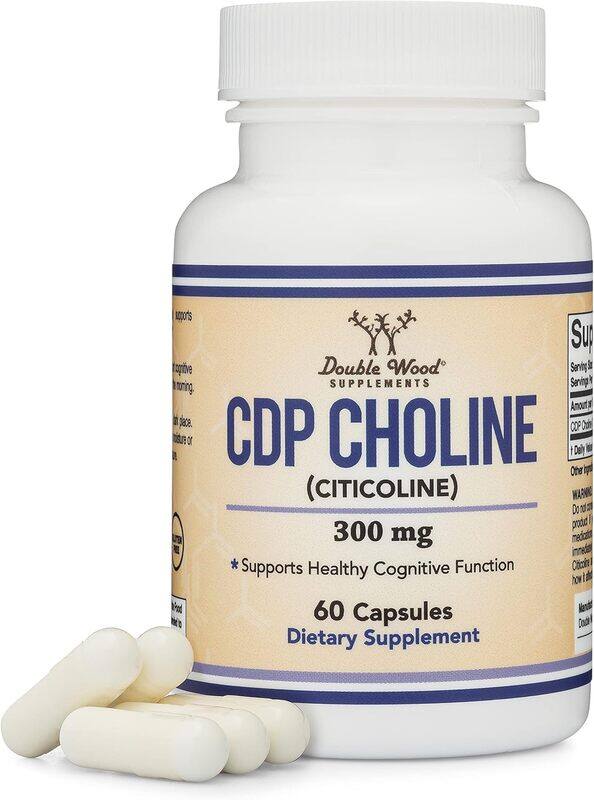 

Double Wood CDP Choline (Citicoline) Supplement 300 mg 60 capsules