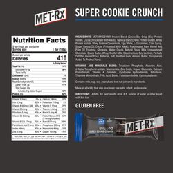 MET-Rx Big 100 Meal Replacement Protein Bar Super Cookie Crunch Pack of 9