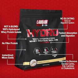 Labrada ProSeries Hydro 100% Hydrolyzed Whey Protein Isolate 4lb Vanilla