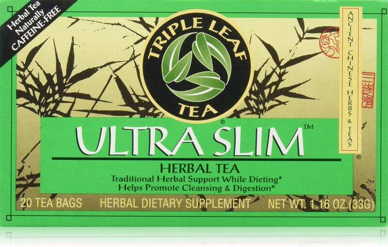 

Triple Leaf Tea Ultra Slim Herbal Tea Caffeine Free 20 Tea Bags 1.16oz 33g