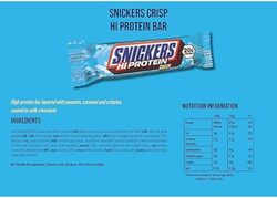 Snickers High Protein Crisp Bars Pack of 12
