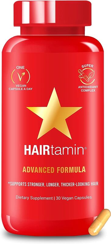 HAIRTAMIN Gummy Stars Healthy Hair Growth Vitamins Supplement 30 Capsules
