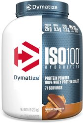 Dymatize ISO 100 Whey Protein Powder with 25g of Hydrolyzed 100% Whey Isolate, Chocolate Peanut Butter, 5 lbs