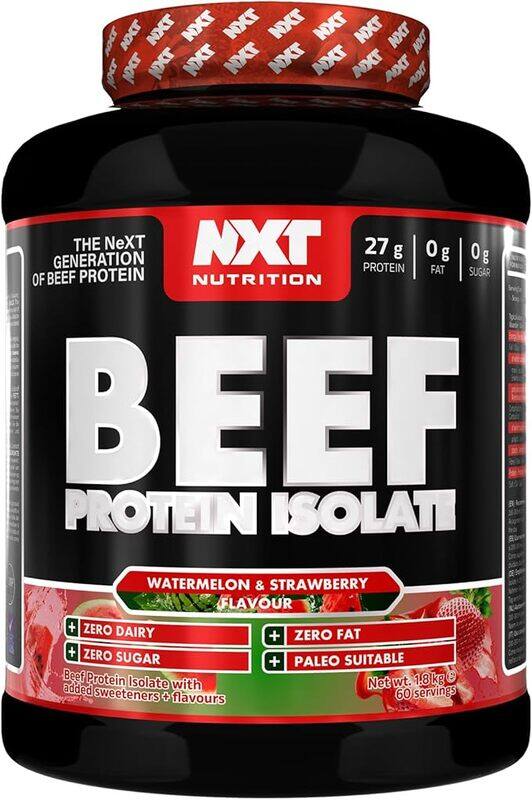 

NXT Beef Protein Isolate Powder Watermelon & Strawberry with 60 Servings