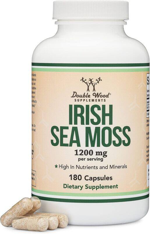 

Double Wood Supplements Double Wood Irish Moss Extract Supplement 600mg 180 Capsules