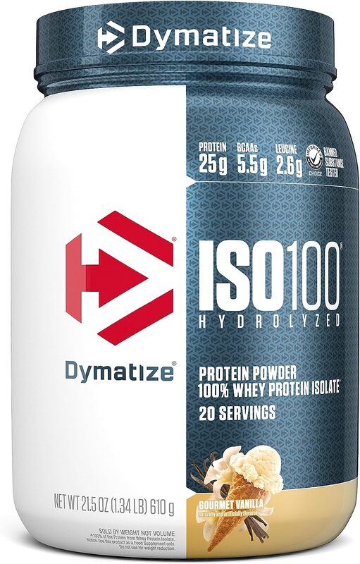 

Dymatize ISO 100 Hydrolyzed Protein Powder Gourmet Vanilla 1.34 lbs