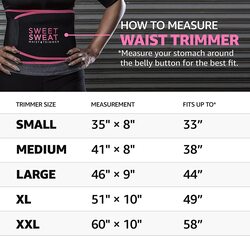 Sports Research Sweet Sweat Waist Trimmer, Small, Pink/Black