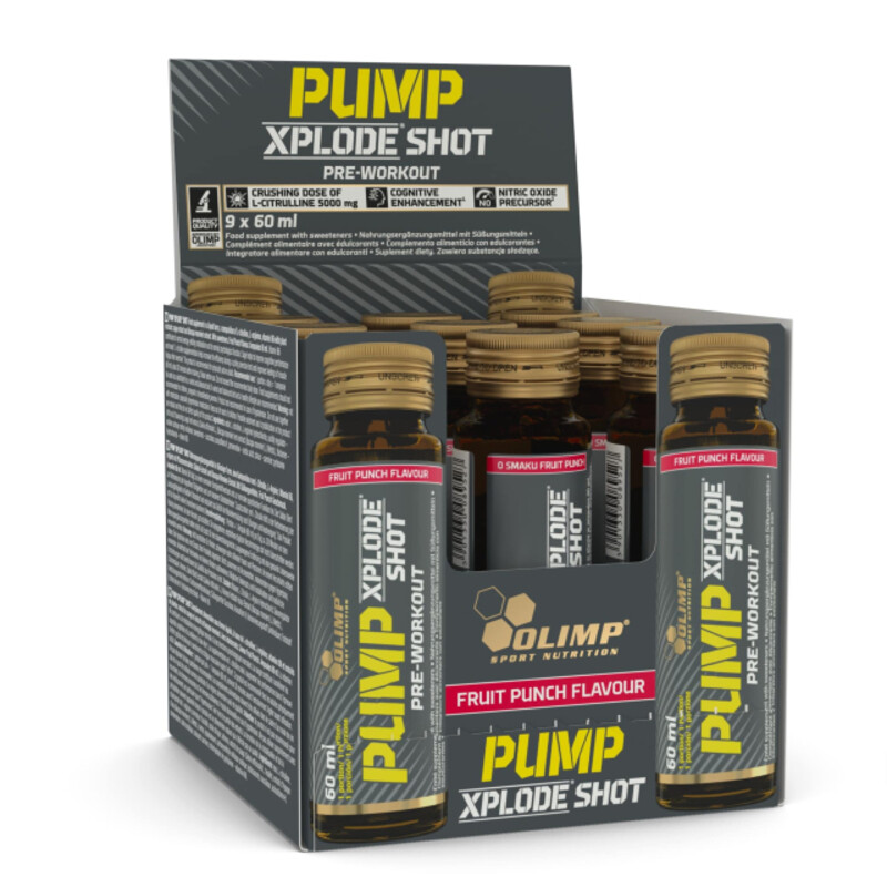 Olimp Pump Xplode Shot 9 x 60Ml Fruit Punch
