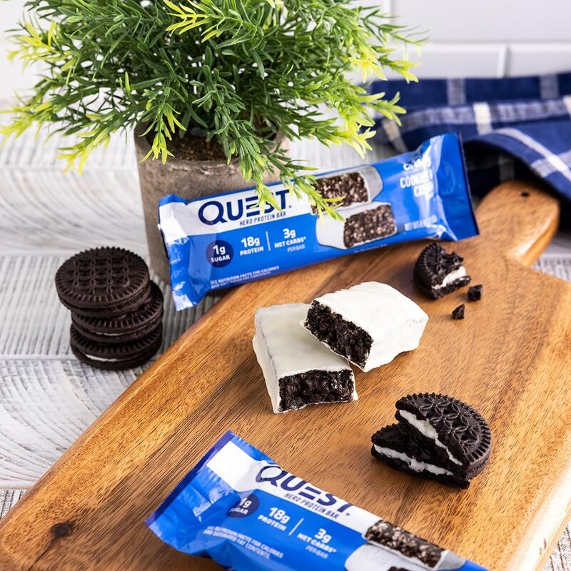 Quest Hero Bar 60g Cookies & Cream 1x12