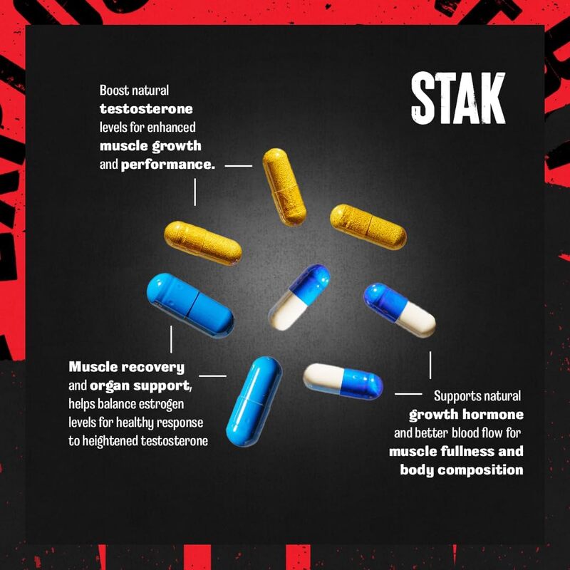 UN Hormone Booster Animal Stak All-in-1 Supplement to boost natural testosterone levels and support growth hormone (GH) 21 Packs