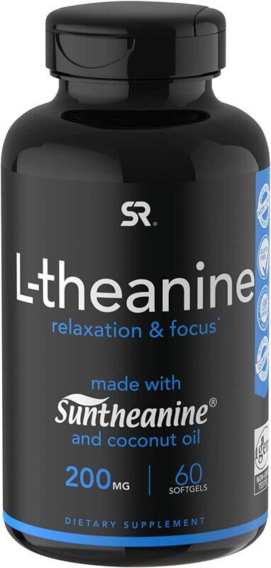 

Sports Research L-theanine Supplement, 200mg, 60 Softgels