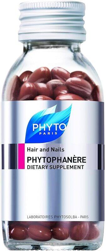 

Phyto Phytophanere Hair & Nail Supplement With Zinc, Vitamin B6, Biotin (vitamin B8) 120 Capsules