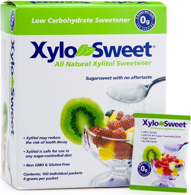 

Xylosweet Xylo Sweet All Natural Xylitol Sweetener Low Carbohydrate 100 Packets 400g