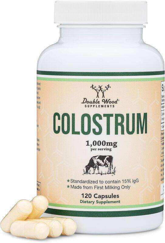 

Double Wood Colostrum Supplement 500 mg per Serving 120 capsules