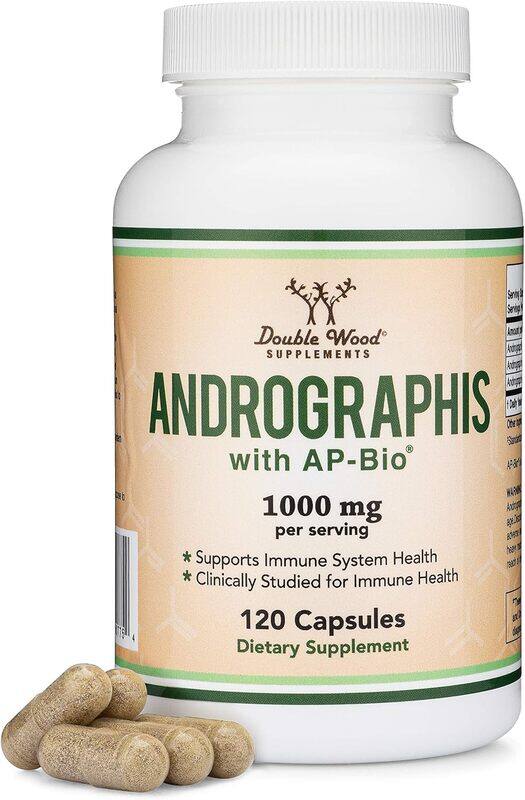 

Double Wood Andrographis With AP-Bio 1,000mg Per Serving 120 Capsules