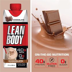 Labrada Nutrition Lean Body Ready-to-Drink Protein Shake, 12 x 500ml