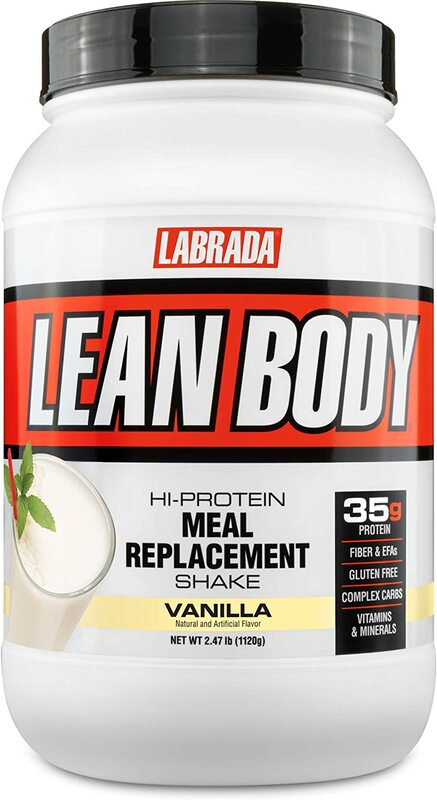 Labrada Lean Body Hi-Protein Meal Replacement Shake, 1120g, Vanilla