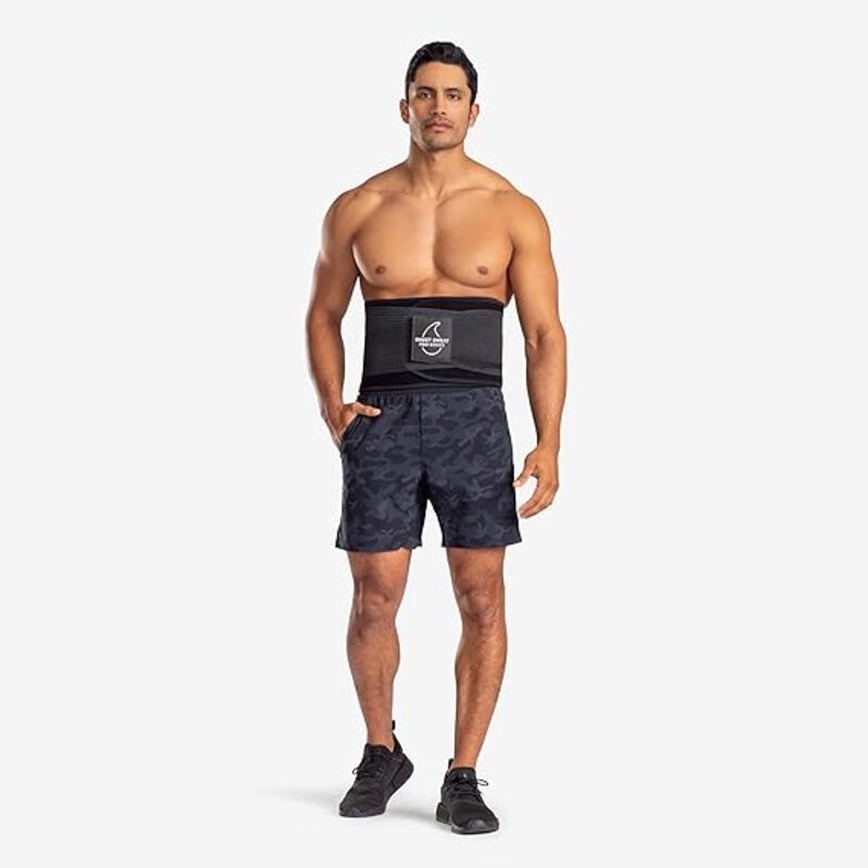  Sweet Sweat 'Pro-Series' Waist Trimmer (Black) with Adjustable  Velcro Straps (XS-S) : Sports & Outdoors