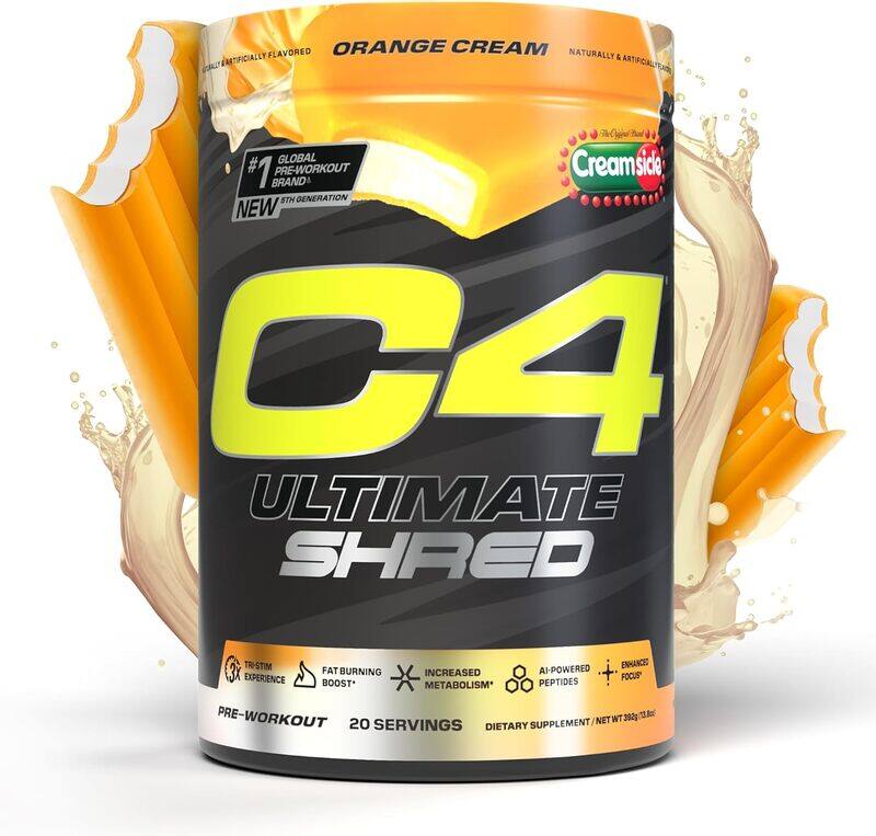 

Cellucor C4 Ultimate Shred 20 Servings Creamsicle Orange