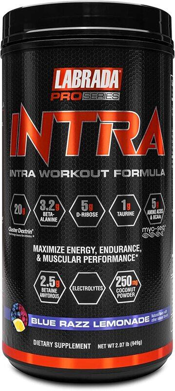 

Labrada New Pro-Series Intra Workout Formula Dietary Supplement, 949g, Blue Razz Lemonade