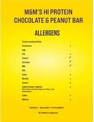 M&M's Hi Protein Peanut Bar 51g Pack of 12