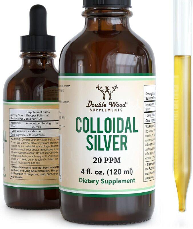 

Double Wood Colloidal Silver Liquid 20 PPM 4 fl.Oz bottle
