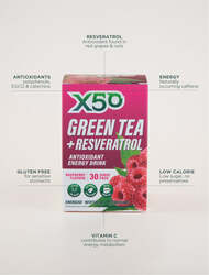 X50 Green Tea 30 Servings Raspberry