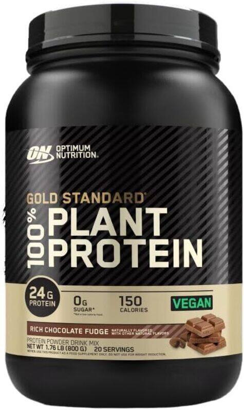 

‎optimum Nutrition ON Gold Standard 100% Plant Based Protein Powder 1.76lb Rich Chocolate Fudge 20 Servings