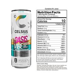 Celsius Fitness Drink 12oz 12/Case Oasis Vibe