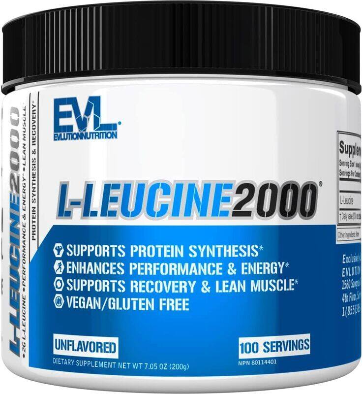 

EVL Nutrition EVL L-Leucine 2000 100 Servings Unflavored