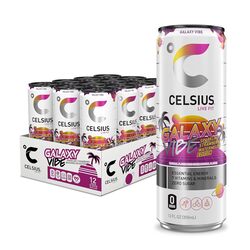 CELSIUS Sparkling Galaxy Vibe Pack of 12 Energy Drink