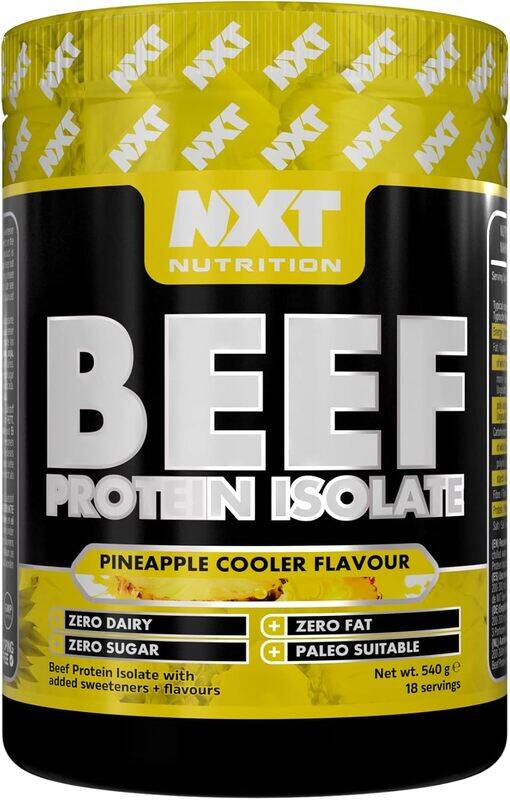 

NXT Beef High Protein Isolate Powder Pineapple Cooler 540G With 18 Servings