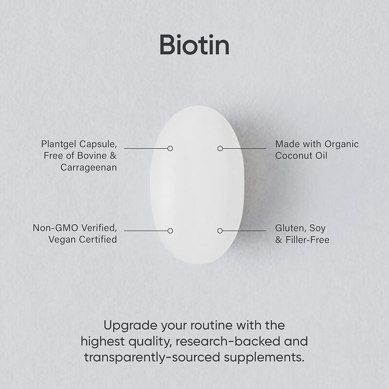 Sports Research Biotin Supplement, 10,000mcg, 120 Softgels