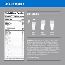 NB Isopure Zero Carb 3lb Creamy Vanilla